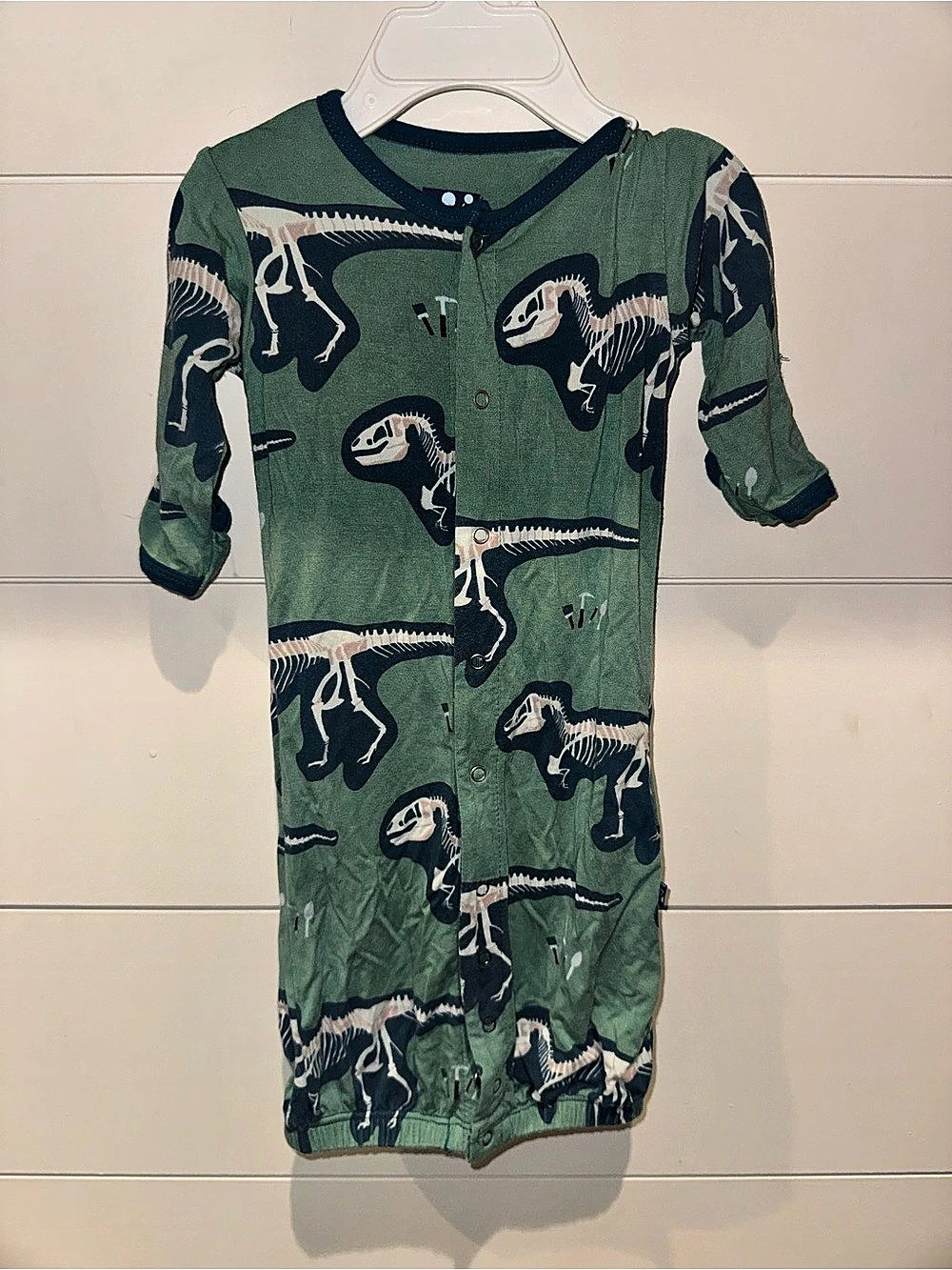 Kickee Pants Dino Snap Converter Gown 0-3 Months